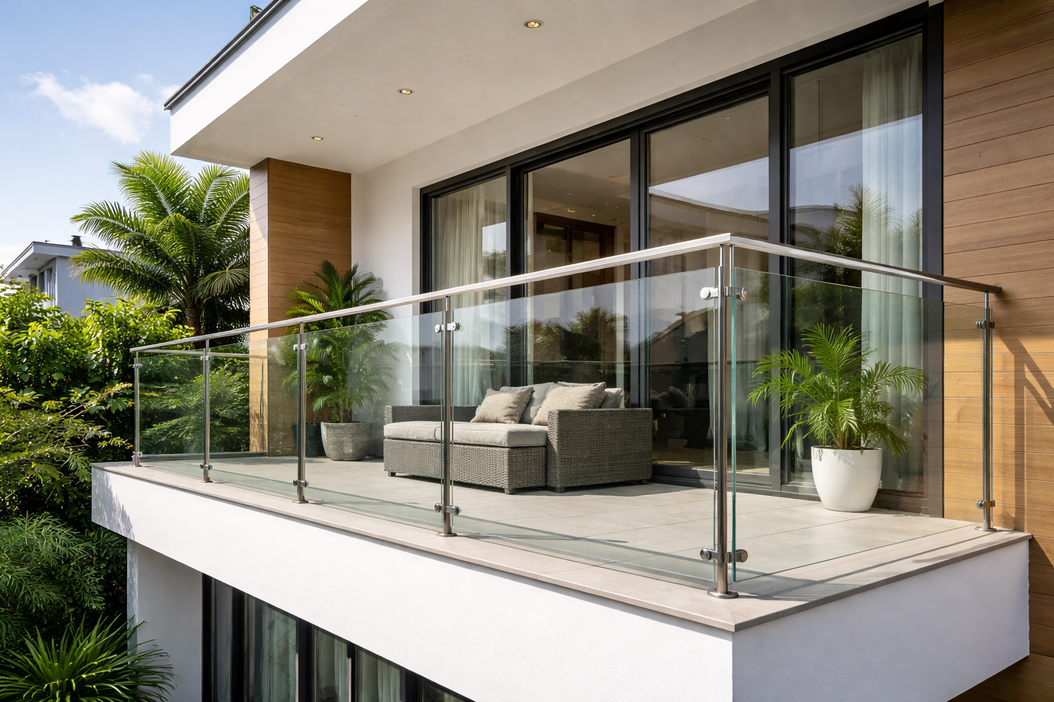 Balcony Glass Railings